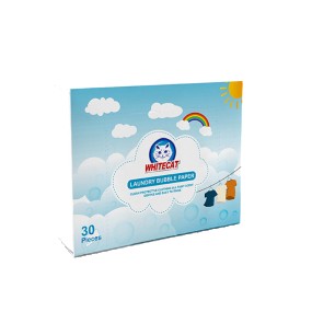 Eco-friendly Natural Dissolvable Detergent Laundry Strip Eco Laundry Sheets for Solve Stubborn Stains