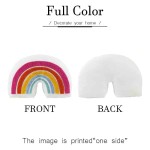 Throw Pillow Factory - Cozy 3D Rainbow Texture