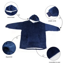 Adult Hoodie Blanket Manufacturer - Super Warm Sherpa
