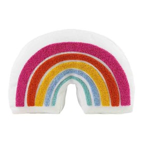 Throw Pillow Factory - Cozy 3D Rainbow Texture