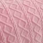 Throw Blanket Factory - Solid Color Jacquard