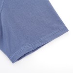V-Neck T-Shirt Factory - Mens Merino Wool Blue