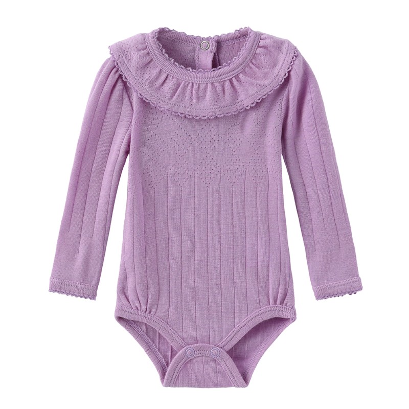 Bodysuit Supplier - Winter Pink Merino Wool