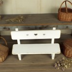 Rabbit Bench Factory - Mini White Heart Cutout