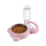 Pet Bowl Set Supplier - Eco-Friendly Pink Stainless