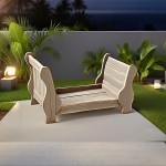 Wooden Pet Bed Supplier - Curved Arm Weathered Finish