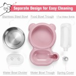 Pet Bowl Set Supplier - Eco-Friendly Pink Stainless