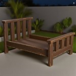 Wooden Pet Bed Manufacturer - Distressed Slatted Design