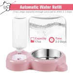 Pet Bowl Set Supplier - Eco-Friendly Pink Stainless