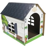 Cardboard Cat House Supplier - Portable Paper Hideaway