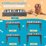 Dog Bowl Stand Supplier - 5 Heights Adjustable