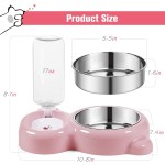 Pet Bowl Set Supplier - Eco-Friendly Pink Stainless