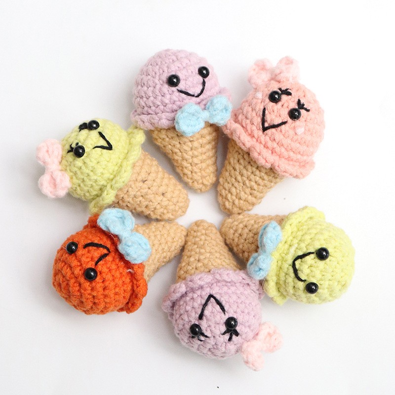 Crochet Kit Factory - Custom Ice Cream Key Ring