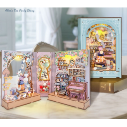 Doll House Manufacturer - OEM Alice Tea Party Book Nook