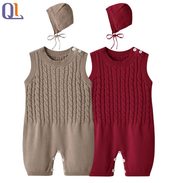 Baby Overalls Supplier - Knitted Sleeveless