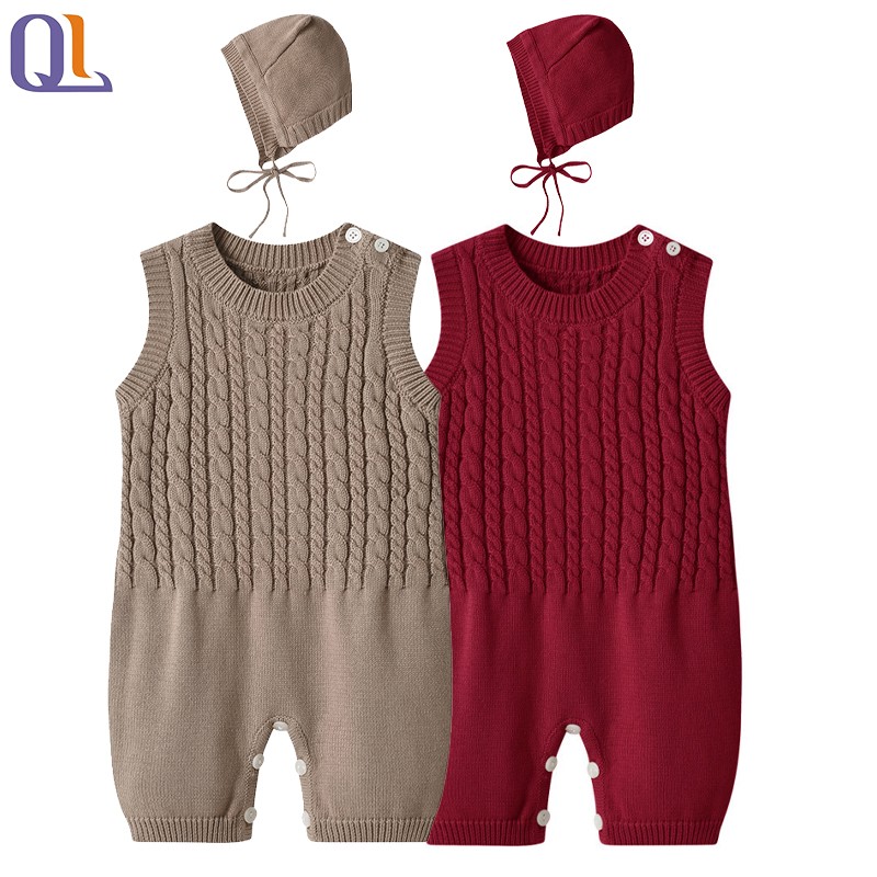Baby Overalls Supplier - Knitted Sleeveless