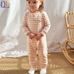 Button Bodysuit Factory - Striped Infant Set