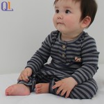 Button Bodysuit Factory - Striped Infant Set