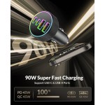 Car Charger Manufacturer - OEM 90W 4-Port Car Charger