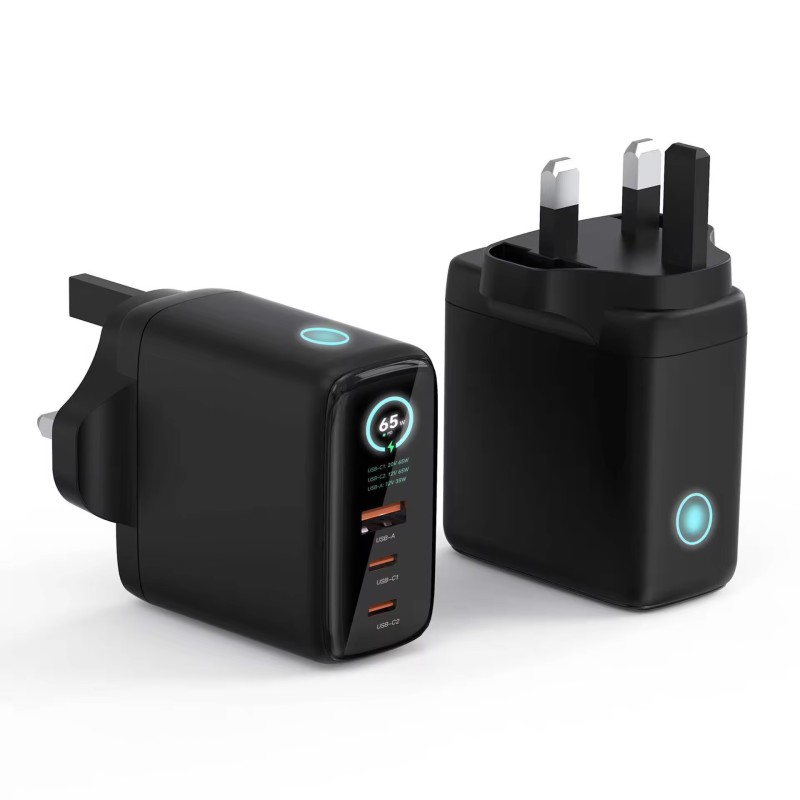 Wall Charger Manufacturer - OEM 65W 3-Port GaN Adapter