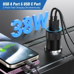 Car Charger Factory - Custom 38W Dual Port Car Charger