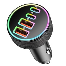 Car Charger Manufacturer - OEM 90W 4-Port Car Charger