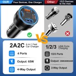 Car Charger Factory - Custom 65W Dual Type C Car Charger