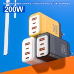 Wall Charger Manufacturer - OEM 200W 4 Port Fast Charger
