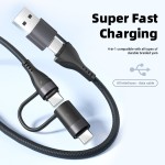 Data Cable Factory - Custom 4 in 1 Data Cable 66W