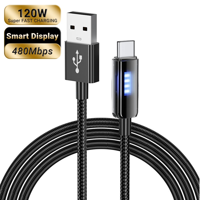 Data Cable Manufacturer - OEM LED Scrolling Type C Cable