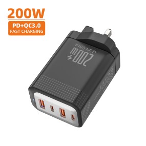 Wall Charger Manufacturer - OEM 200W 4 Port Fast Charger