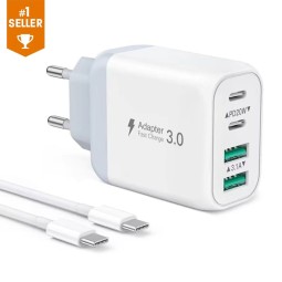 Wall Charger Manufacturer - OEM 40W 4 Port USB C Adapter