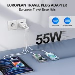 Wall Charger Factory - Custom 55W 4-Port EU UK Charger