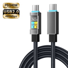 Data Cable Manufacturer - OEM 240W Nylon USB C Cable