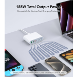 Wall Charger Factory - Custom 185W 7 Port Wall Charger
