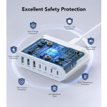 Wall Charger Factory - Custom 185W 7 Port Wall Charger