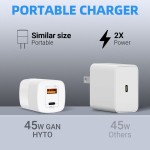Wall Charger Factory - Custom Mini GaN PD 45W Charger