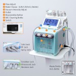 2025年最新畅销书6/7/8合一Aqua去皮H202氧气面膜机带Led面膜