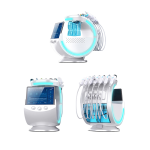 最新的H2o2水去皮护肤机7 En 1智能冰蓝面膜机