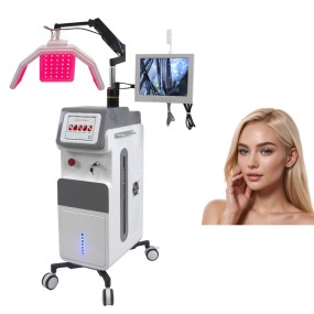 650nm Hair Restoration Treatment Restorer High Frequency  Hair Regrowth Machine with Hair Analyzer