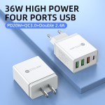 Wall Charger Factory - Custom 36W PD QC3.0 Wall Charger