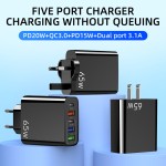 Wall Charger Manufacturer - OEM 65W Travel Multi-port Charger