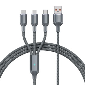 USB Cable Factory - Custom 3-in-1 Braided Charger Cable