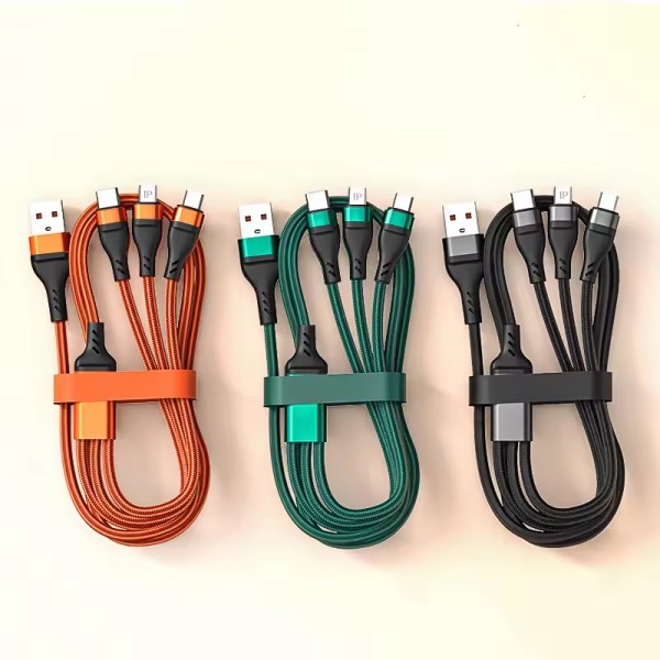 USB Cable Manufacturer - OEM 3 in 1 Nylon Braided Cable