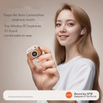 Retro Earbuds Factory - Q86 Leather Grain ANC