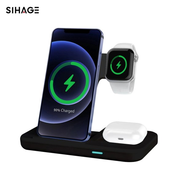 Wireless Charger Manufacturer - OEM Custom Logo 3-in-1 Stand