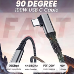VR Cable Manufacturer - OEM USB C to C 20Gbps Fast Charging