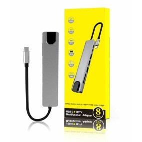 USB Hub Manufacturer - OEM 8-in-1 Type C Docking Station