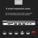 USB Hub Manufacturer - OEM 8-in-1 Type C Docking Station