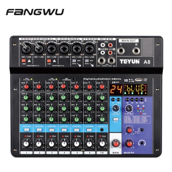 DJ Mixer Supplier - Professional 8 Channel